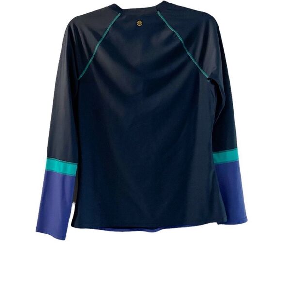 Prana Lorelei Blue Long Sleeve Sun Top Size Medium - Picture 3 of 7